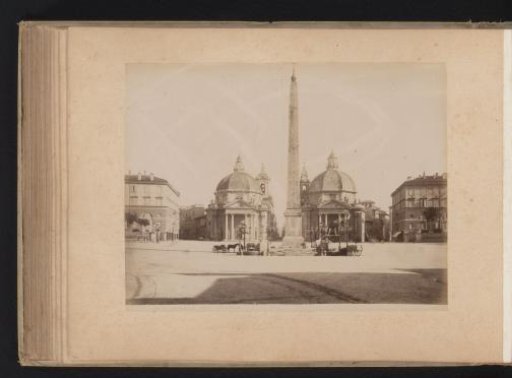 View of the Piazza del Popolo in Rome