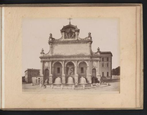 View of the Fontana dell'Acqua Paolo in Rome