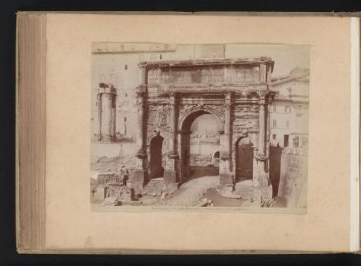 View of the Arch of Septimius Severus on the Roman Forum in Rome