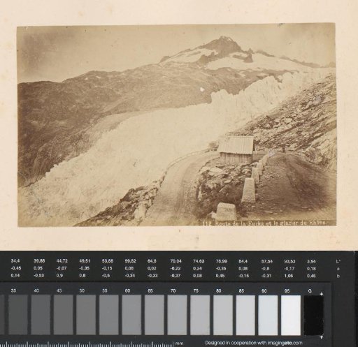 View of the Rhône Glacier and the Furka Pass, Switzerland