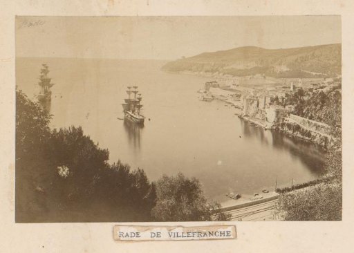 View of the bay of Villefranche, France