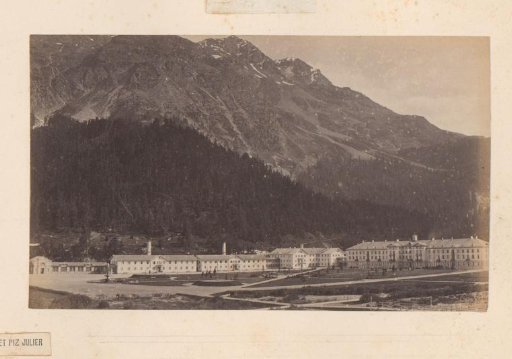 View of the Grand Hotel des Bains in St. Moritz, Switzerland