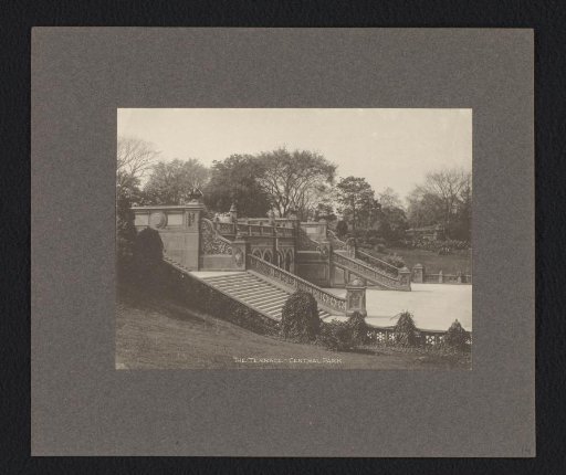 View of Bethesda Terrace and Fountain in Central Park, New York