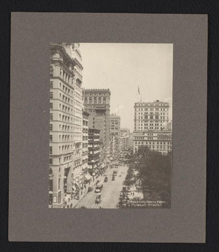 View of Broadway, seen from Murray Street, New York