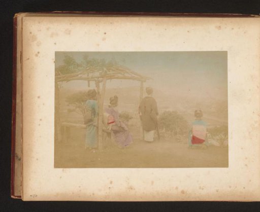 Four Women at a Lookout in Japan
