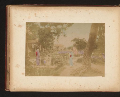 Three Girls in a Garden in Japan