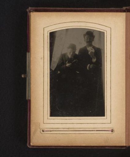 Portrait of Two Men with Hats