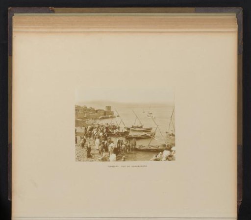 Boats at the Quay at Tiberias, with the Lake of Tiberias on the Right