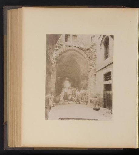 Seventh Station of the Cross on the Via Dolorosa in Jerusalem