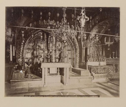 Calvary near the Twelfth and Thirteenth Stations of the Cross on Golgotha in Jerusalem
