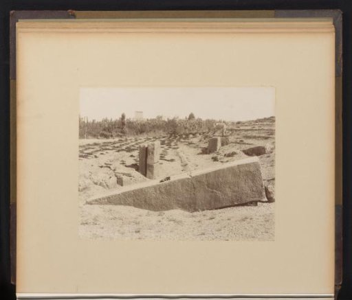 View of the Ruins of the Temple of Jupiter in Baalbek, Lebanon