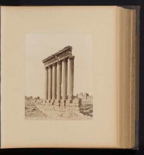 View of the Pillars of the Temple of Jupiter in Baalbek, Lebanon