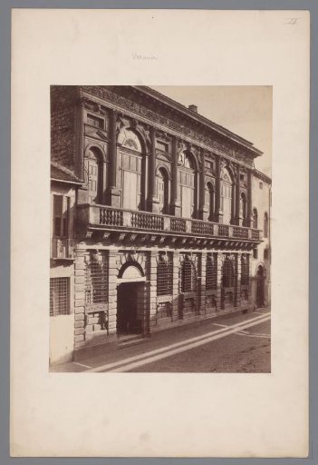 Facade of a building in Verona, Italy
