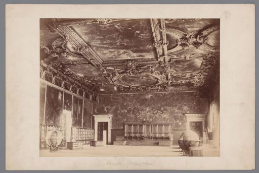 Interior of a room in the Doge's Palace at Venice, Italy