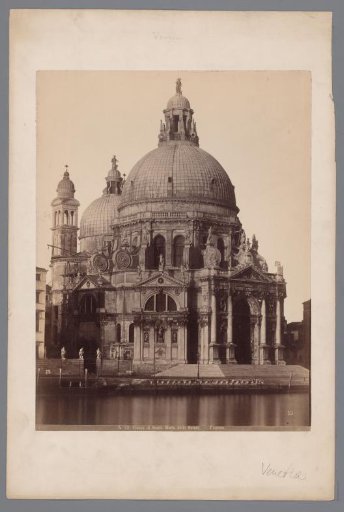 Exterior of the basilica of Santa Maria della Salute at Venice, Italy