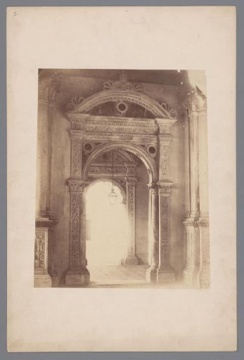 Gate with lantern at Venice, Italy