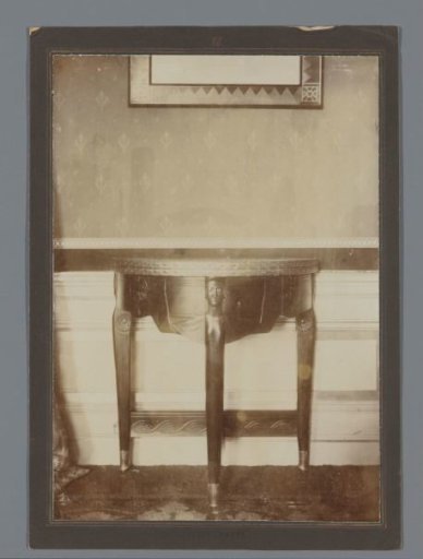Three-legged table designed by Mathieu Lauweriks