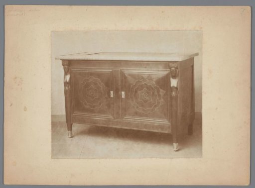 Base of a cabinet designed by Mathieu Lauweriks