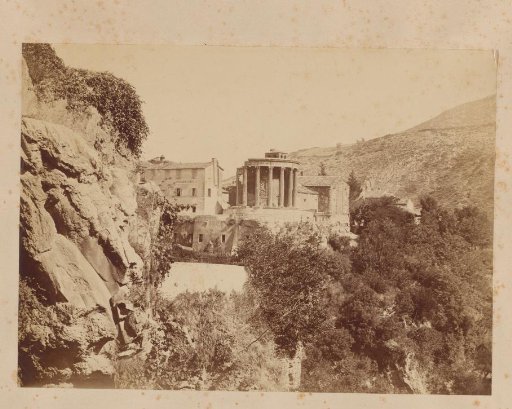 View of the Temple of Vesta in Tivoli