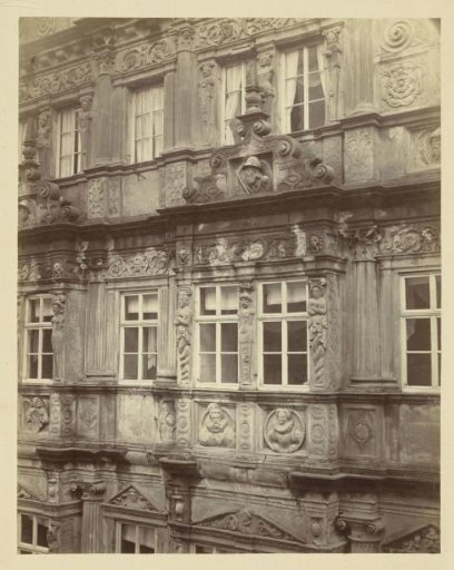 Wall and window section of Haus zum Ritter, Heidelberg