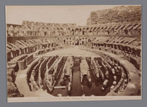 View in the Colosseum in Rome