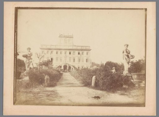 View of a villa (possibly) in Italy