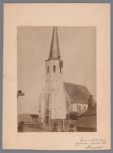 View of a church at Hengstdijk