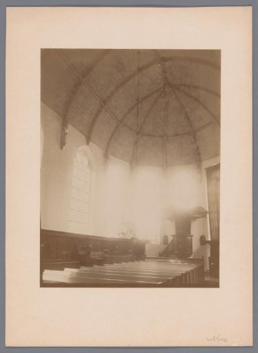 Interior of the Reformed Church in Nisse