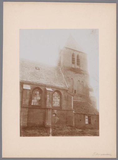 North side of the nave of the Reformed Church in Scherpenisse