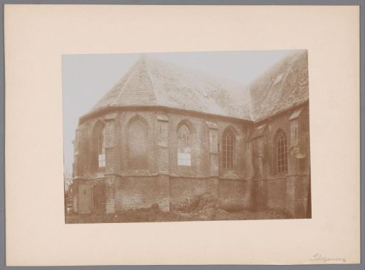 North side of the choir of the Reformed Church in Scherpenisse