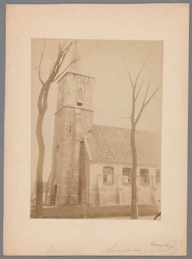 View of the Reformed Church in Serooskerke on Schouwen-Duiveland
