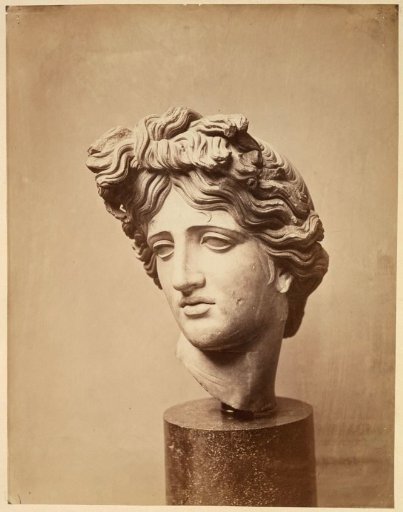 Sculpture of the head of Apollo