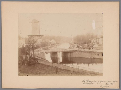 View of the Hoorn Bridge and a mill, seen from the Belvedere in Rijswijk