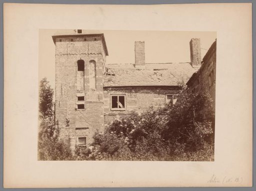 View of the castle ruins of Asten