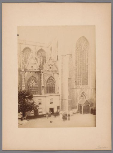 View of the South side of the Great Church in Breda