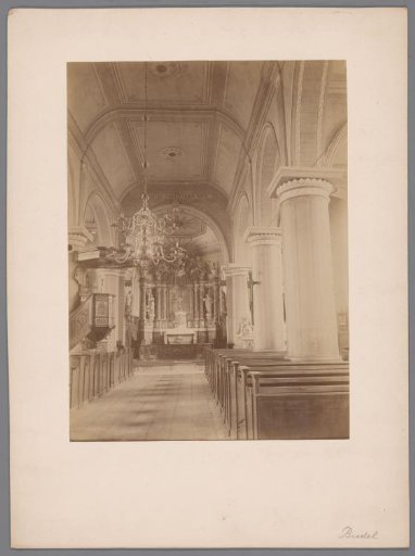 Interior of the Old Our Lady Visitation Church in Budel