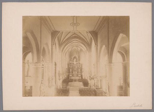 Interior of the Saint-Laurentius Church in Oud Gastel