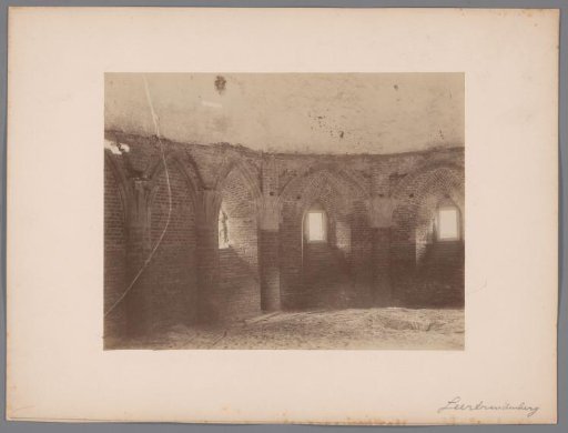 Interior of an excavated crypt in the Geertruidskerk in Geertruidenberg