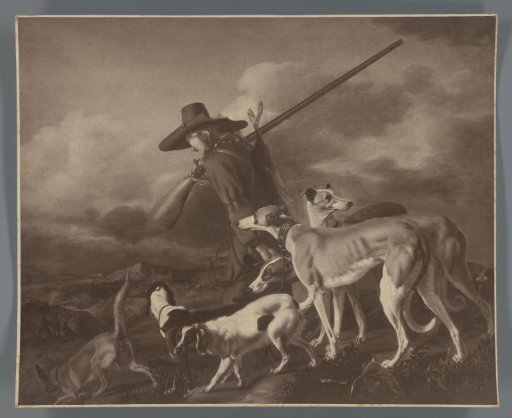 Photographic reproduction of the painting The Hunter by Adriaen Cornelisz Beeldemaker