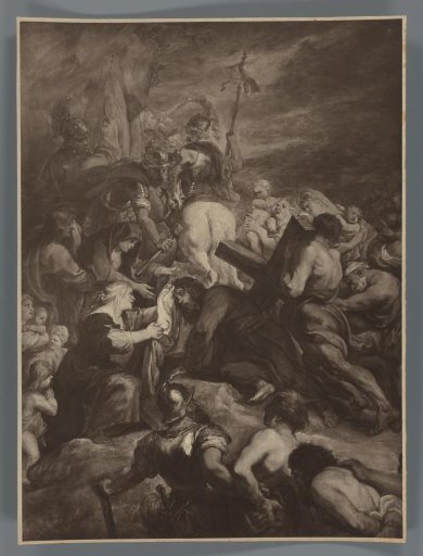 Photographic reproduction of the painting The Carrying of the Cross by Peter Paul Rubens