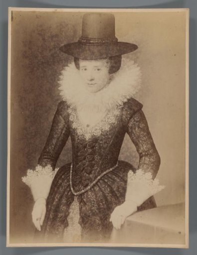 Photographic Reproduction of a Painted Portrait of Anna Boudaen Courten