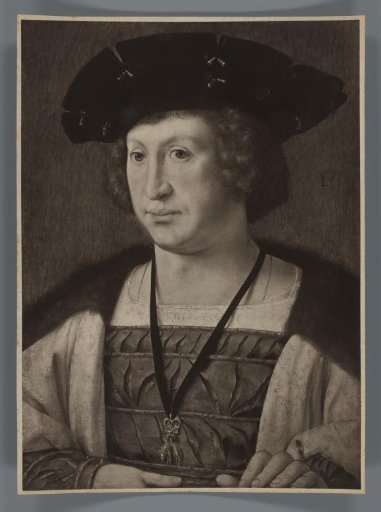 Photographic Reproduction of a Painted Portrait of Floris van Egmond by Jan Gossart