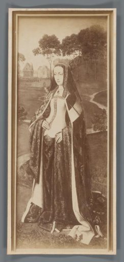 Photographic reproduction of a painted portrait of Joanna of Castile