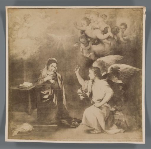 Photographic reproduction of the painting The Annunciation to Mary by Bartolomé Esteban Murillo