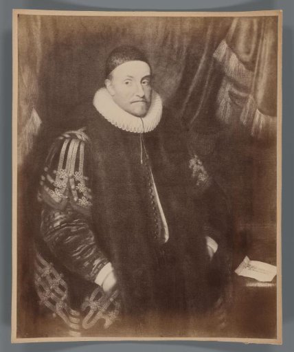 Photographic reproduction of a painted portrait of William I by Michiel Jansz. van Mierevelt