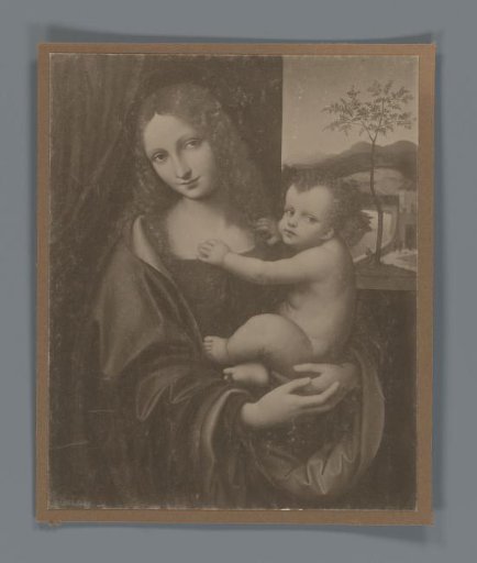 Photographic reproduction of the painting Madonna and Child by Giampetrino