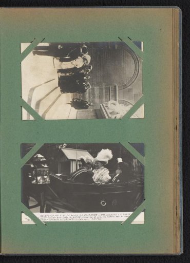 Two postcards of Queen Wilhelmina's visit to Paris