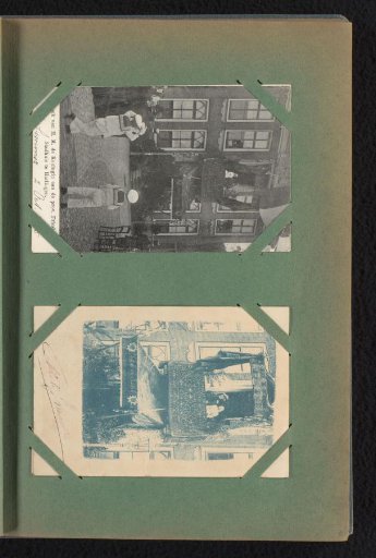 Two postcards of Queen Wilhelmina and Prince Hendrik visiting Harlingen