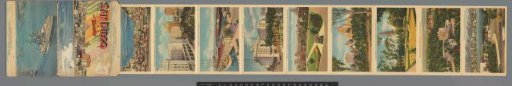 Souvenir with city views from San Diego, California