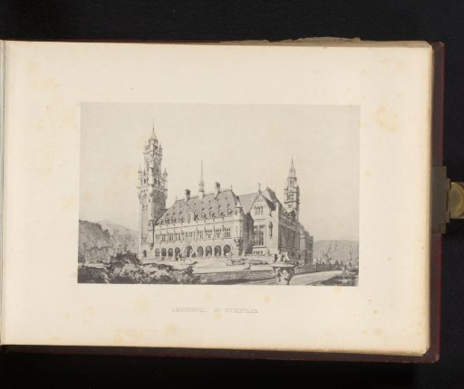 Reproduction of a View of the Peace Palace at The Hague